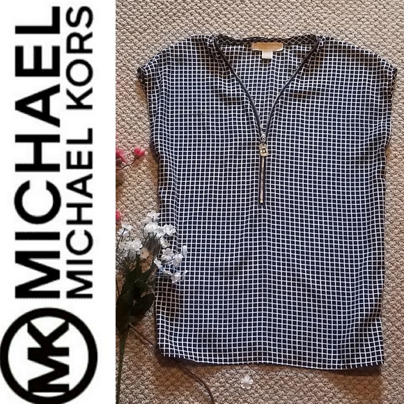 MICHAEL Michael Kors Tops - MICHAEL Michael Kors sleeveless checkered blouse